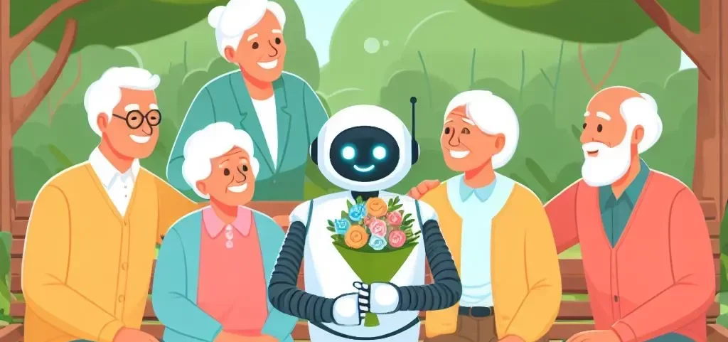 un robot dotée d'une l'intelligence artificielle améliore la vie des séniors